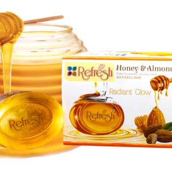 Refresh Honey Almond Bliss: Luxurious Glycerine Soap